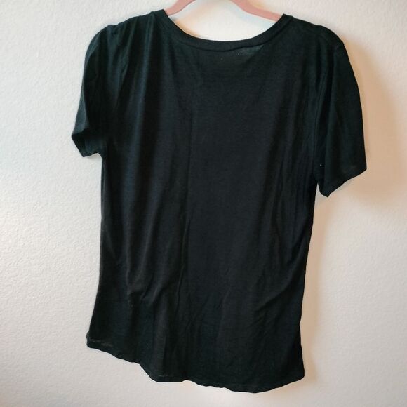 Women's Black Johnny Cash The Man in Black  T-Shirt - Picture 3 of 5